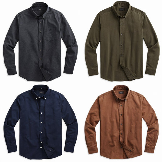 Men's Everyday Button-Down Shirt - 4-Pack